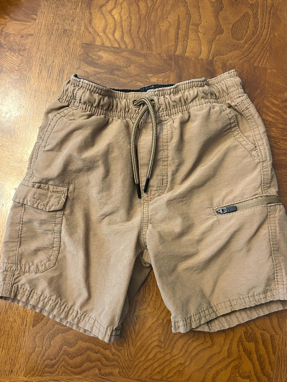 Boys Class Club Tan Cargo Drawstring Shorts